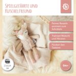 Bieco Kuscheltier Reh mit Rassel | Baby Kuscheltier ab 0 Monate Stofftier Baby Plüschtier Reh rentier - Image 7